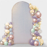 Lofaris Iridescent Sequin Fitted Arch Backdrop Cover for Wedding Decor